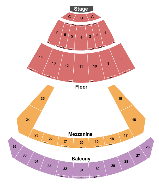 BYU-Idaho Center Piano Guys Seating Chart
